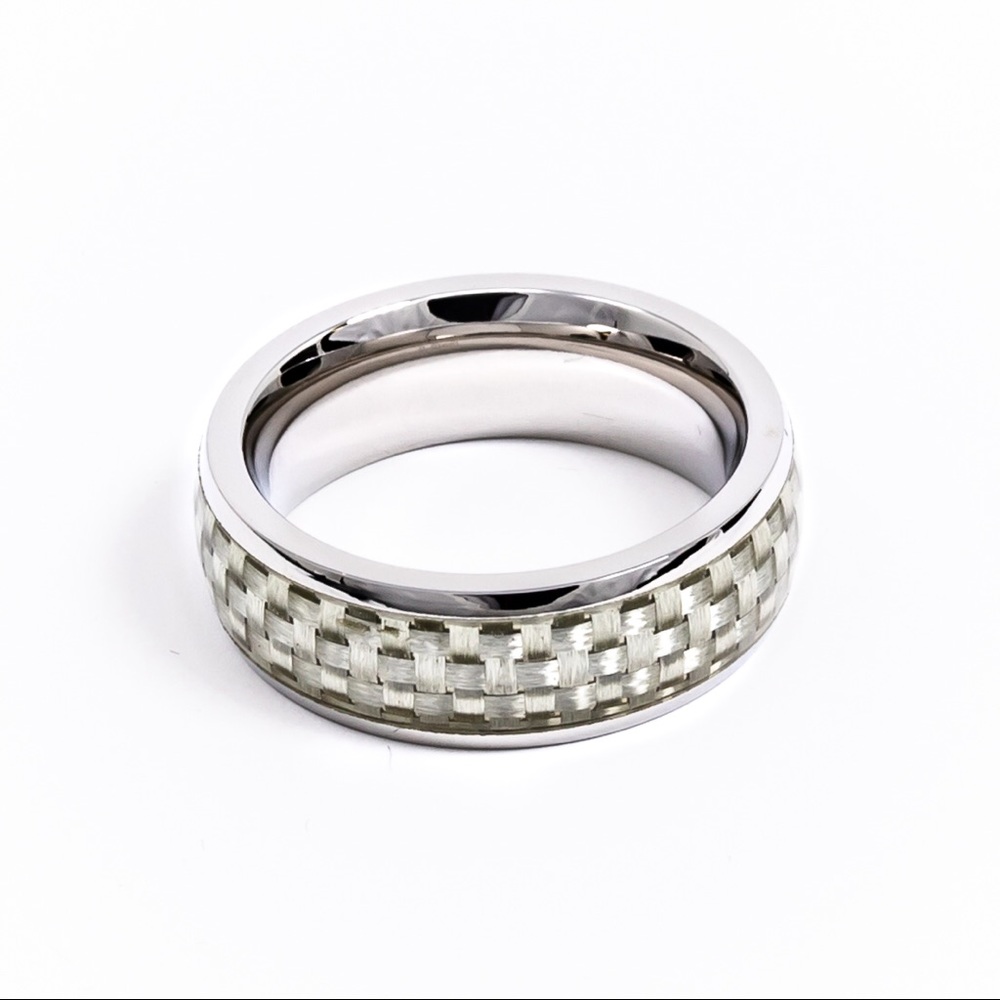 Stainless Steel Carbon Fiber Ring